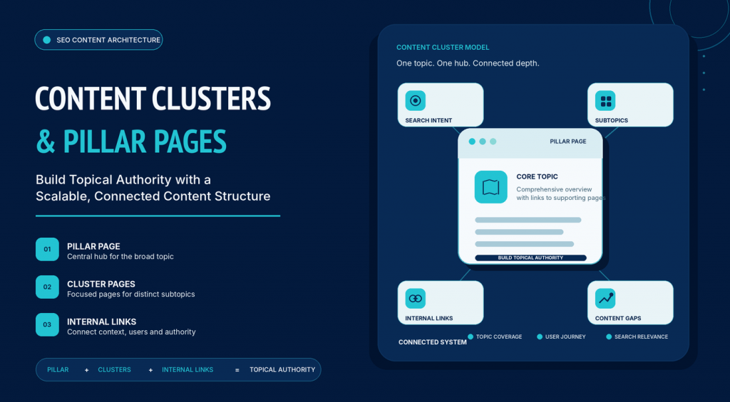 content clusters and pillar pages complete guide to building topical authority