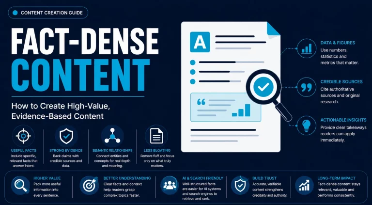 fact-dense content creation
