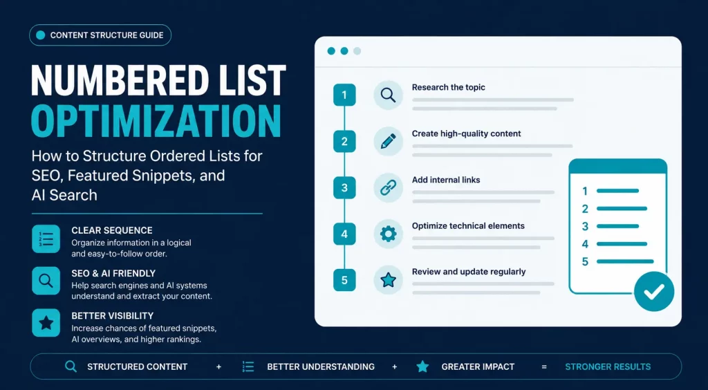 numbered list optimization