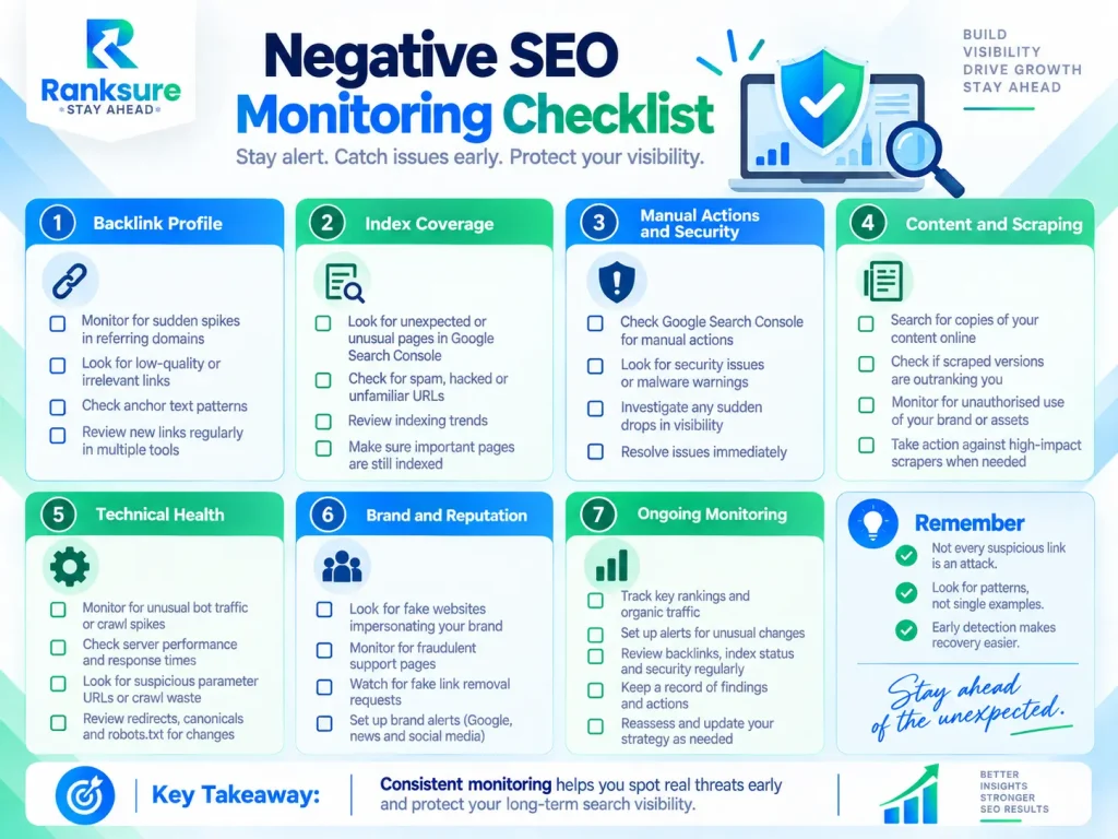 practical negative seo monitoring checklist