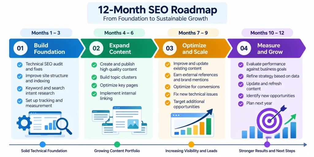 a practical 12 month seo roadmap